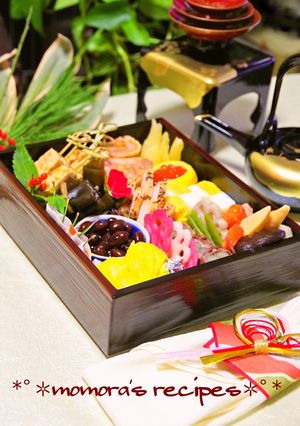 我が家のお節♬大根とサーモンの花びら餅風-レシピのメイン写真