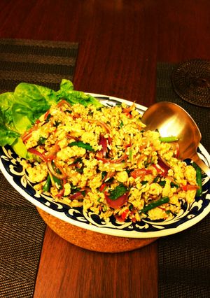 ラーブガイ(タイ風 鶏肉の和えもの)-レシピのメイン写真