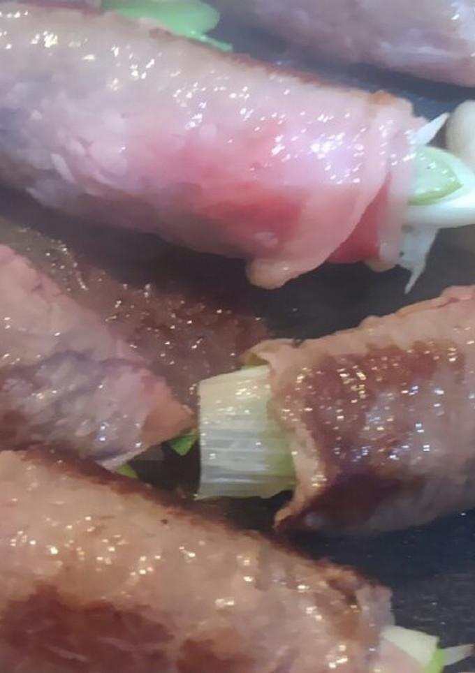 牛肉ネギ巻きすき焼き風-レシピのメイン写真