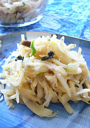 大葉にんにく醤油で★じゃこ大根-レシピのメイン写真