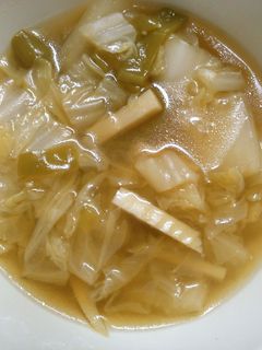 白菜 筍 ピーマンの オイスター スープ-レシピのメイン写真