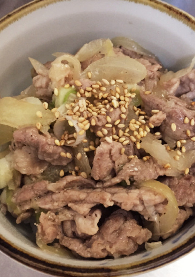 簡単☆ネギ塩豚丼-レシピのメイン写真