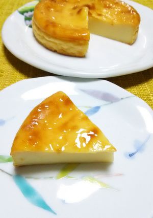 水切りヨーグルトでベイクドチーズケーキ♪-レシピのメイン写真