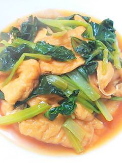 ふっくら油揚げと小松菜の煮びたし-レシピのメイン写真