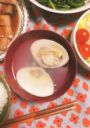 はまぐりのお吸い物-レシピのメイン写真