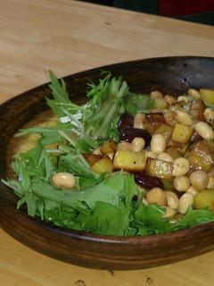 さつまいもと大豆の水菜サラダ-レシピのメイン写真