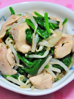 ほうれん草と鶏肉のナムル-レシピのメイン写真
