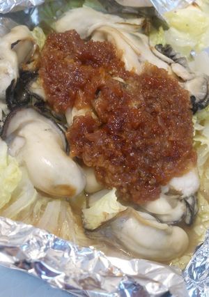 ♪白菜と牡蠣のホイル焼き♪-レシピのメイン写真