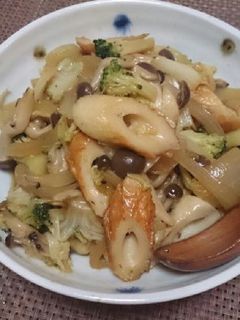 ☆白菜とちくわのオイスターソース炒め☆-レシピのメイン写真