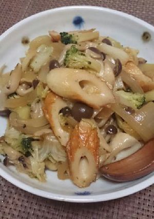 ☆白菜とちくわのオイスターソース炒め☆-レシピのメイン写真