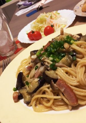 やみつき!具だくさんの和風にんにくパスタ-レシピのメイン写真
