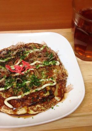 糖質制限☆小麦ファイバーでお好み焼き-レシピのメイン写真