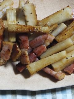 あっさり仕上げ 長芋ベーコン炒め-レシピのメイン写真