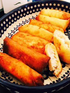 簡単!ささみチーズかにかまの春巻き-レシピのメイン写真