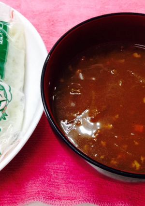 名古屋風みそめんwith給食ソフトめん-レシピのメイン写真