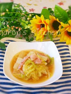 お鍋一つで簡単♡白菜とベーコンのうま煮-レシピのメイン写真