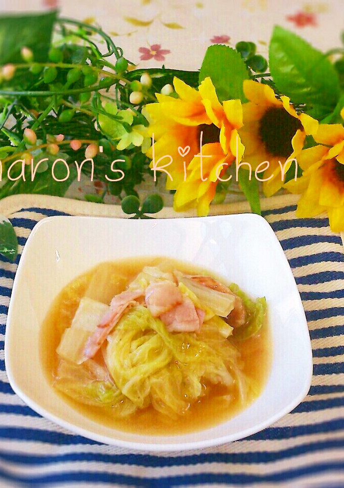 お鍋一つで簡単♡白菜とベーコンのうま煮-レシピのメイン写真