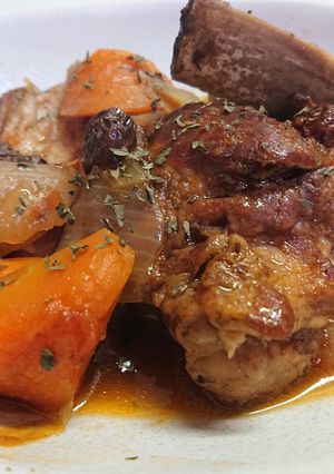 圧力鍋で簡単！スペアリブ赤ワイントマト煮-レシピのメイン写真
