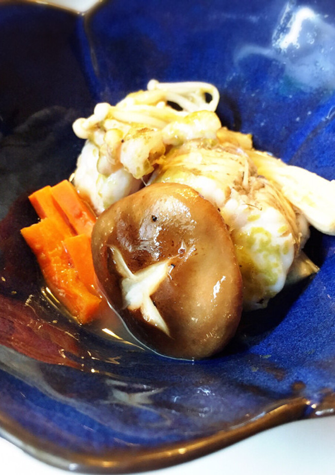 レンジで5分！簡単！きのことアンコウ蒸し-レシピのメイン写真