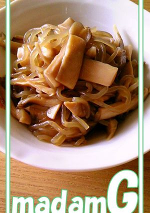 ●ローカロリー☆キノコと白滝の炒め煮●-レシピのメイン写真