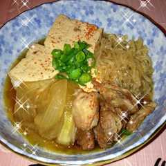 熱々！フライパンで簡単牛スジ肉豆腐☆-レシピのメイン写真