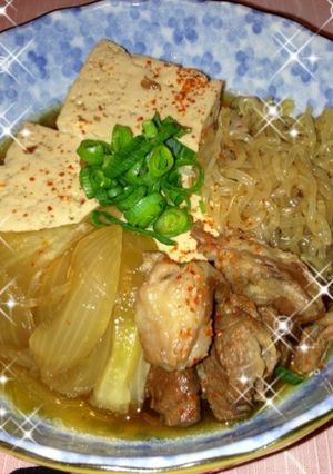 熱々！フライパンで簡単牛スジ肉豆腐☆-レシピのメイン写真