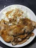 粉末ショウガで作るまかないの豚肉生姜焼き