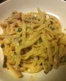 牛乳で作るウニクリームパスタ