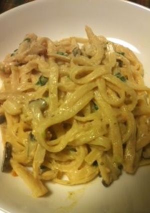 牛乳で作るウニクリームパスタ-レシピのメイン写真