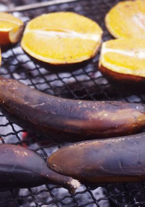 アウトドアレシピ♪ 焼きオレンジ-レシピのメイン写真