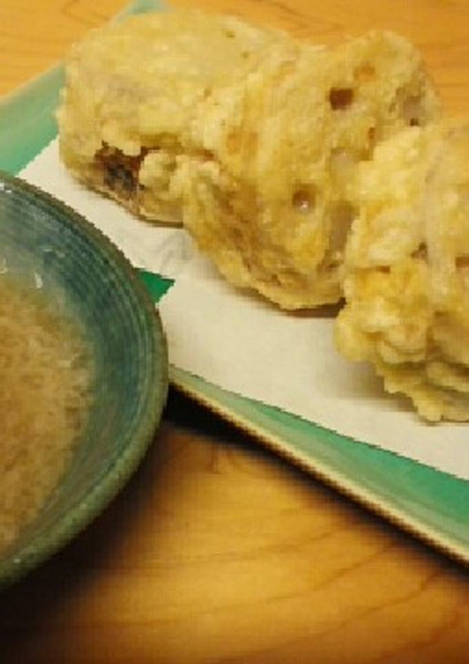 れんこんのはさみ揚げ-レシピのメイン写真