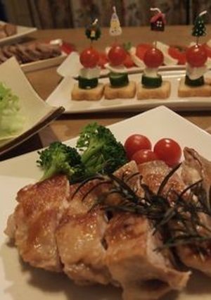 塩レモンとローズマリーでクリスマスチキン-レシピのメイン写真