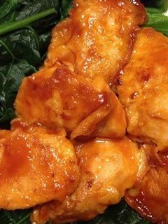ほうれん草と鶏肉のケチャップ炒め-レシピのメイン写真