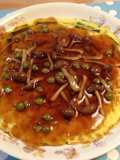 にら玉のシメジあんかけ-レシピのメイン写真