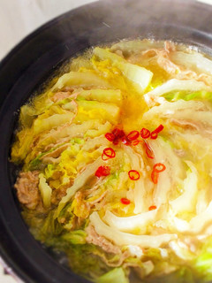鶏味塩 de 豚肉と白菜のミルフィーユ鍋-レシピのメイン写真