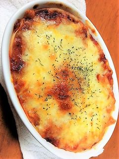 餃子の皮とレトルトソースで簡単ラザニア♡-レシピのメイン写真