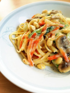白菜と大豆のクリームパスタ-レシピのメイン写真