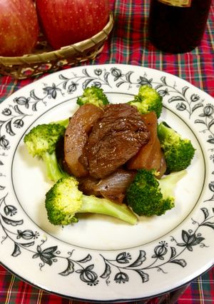 豚肉とりんごの簡単♪赤ワイン煮-レシピのメイン写真