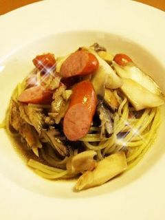 こぶ茶を使った和風パスタ-レシピのメイン写真