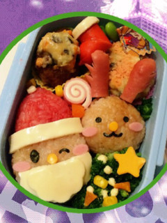 園児キャラ弁【サンタ&トナカイ】-レシピのメイン写真