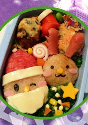 園児キャラ弁【サンタ＆トナカイ】-レシピのメイン写真