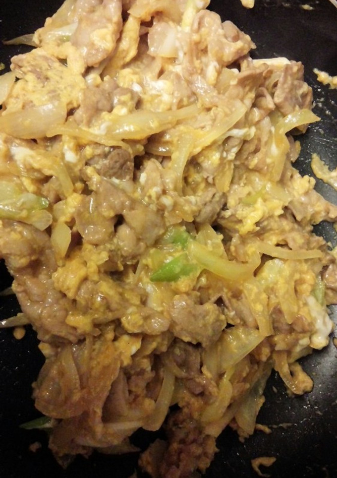 簡単！焼き肉のたれで卵とじ-レシピのメイン写真