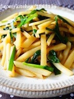 黄金比★じゃがいもとニラのオイスター炒め-レシピのメイン写真