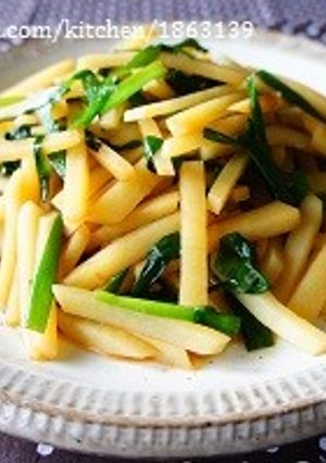 黄金比★じゃがいもとニラのオイスター炒め-レシピのメイン写真