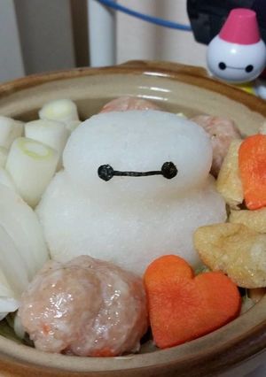 簡単加工！ベイマックス雪だるまみぞれ鍋-レシピのメイン写真
