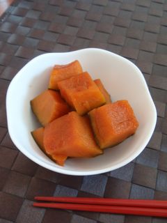 シンプルで簡単!かぼちゃの煮物♪-レシピのメイン写真