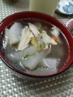 鶏と舞茸と大根の生姜スープ-レシピのメイン写真