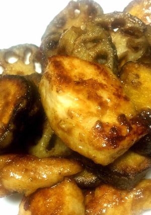 レンコン鶏肉薩摩芋の技ありオイスター炒め-レシピのメイン写真