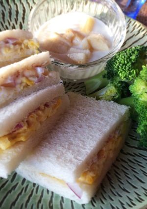 シンプルだけど美味しい卵サンドイッチ-レシピのメイン写真
