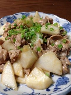 かぶと豚コマの炒めもの-レシピのメイン写真